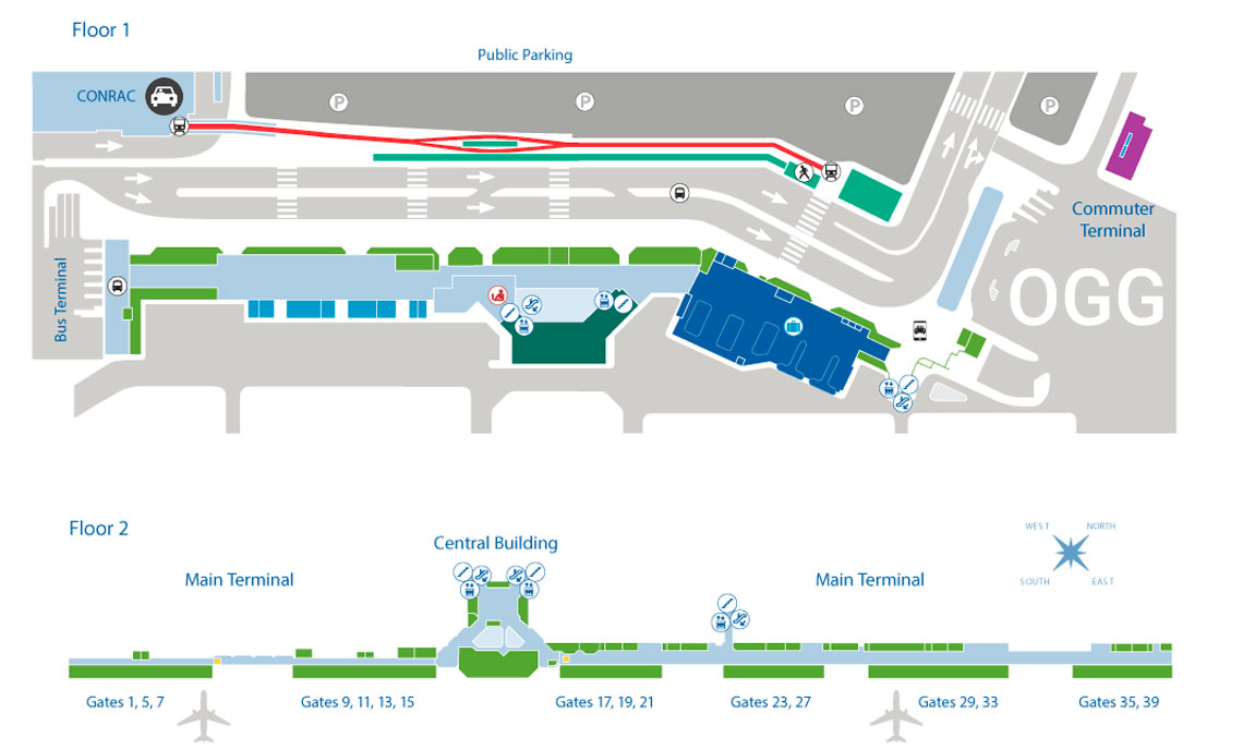 Maui Airport Terminal Map