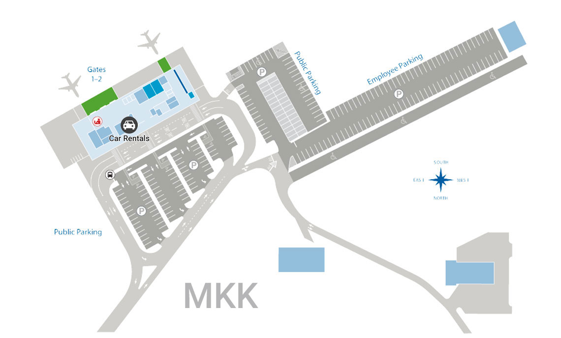 Molokai airport map